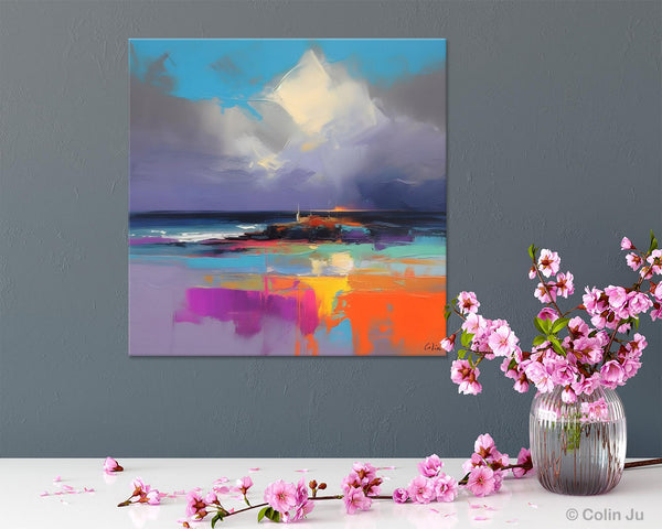 Landscape Canvas Paintings, Modern Canvas Wall Art Paintings, Original Canvas Painting for Living Room, Acrylic Painting on Canvas-artworkcanvas
