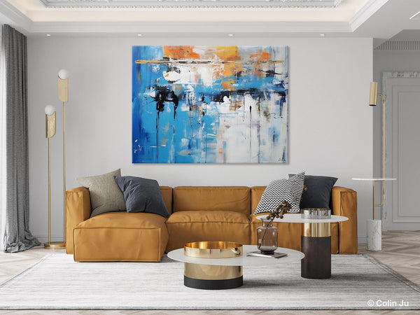 Oversized Canvas Paintings, Original Abstract Art, Modern Wall Art Ideas for Living Room, Palette Knife Painting, Contemporary Acrylic Art-artworkcanvas