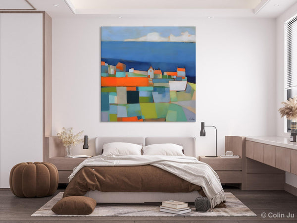Landscape Canvas Paintings, Original Abstract Wall Art Paintings, Modern Wall Art Painting for Living Room, Acrylic Painting on Canvas-artworkcanvas