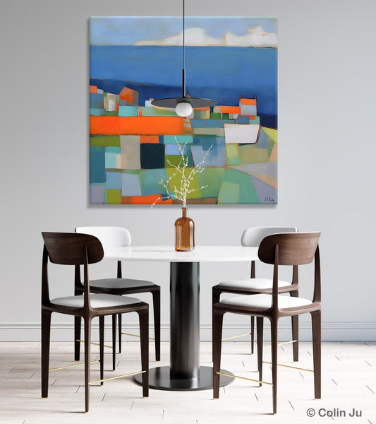 Landscape Canvas Paintings, Original Abstract Wall Art Paintings, Modern Wall Art Painting for Living Room, Acrylic Painting on Canvas-artworkcanvas