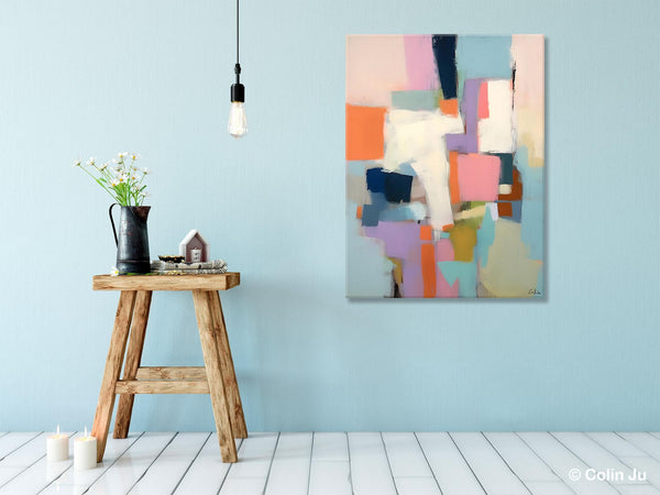 Extra Large Modern Wall Art, Acrylic Painting on Canvas, Contemporary Painting, Canvas Paintings for Dining Room, Original Abstract Painting-artworkcanvas