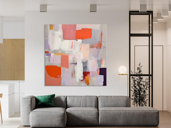 Modern Acrylic Artwork, Original Abstract Wall Art, Contemporary Canvas Art, Hand Painted Canvas Art, Large Abstract Painting for Bedroom-artworkcanvas