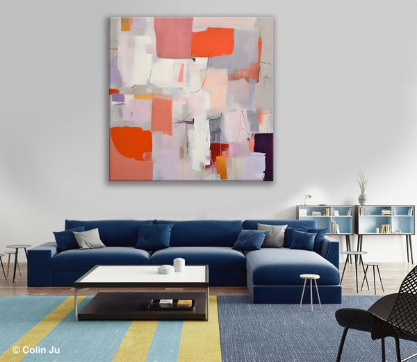 Modern Acrylic Artwork, Original Abstract Wall Art, Contemporary Canvas Art, Hand Painted Canvas Art, Large Abstract Painting for Bedroom-artworkcanvas