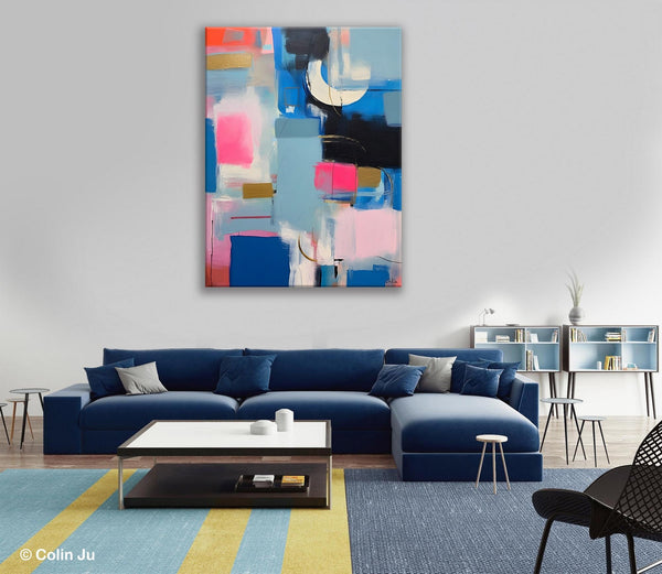Large Painting Ideas for Living Room, Large Original Canvas Art, Contemporary Acrylic Painting on Canvas, Modern Abstract Wall Art Paintings-artworkcanvas