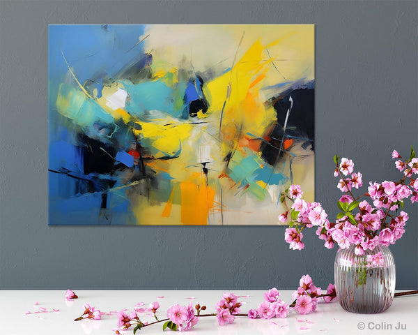 Hand Painted Canvas Art, Contemporary Acrylic Art, Oversized Canvas Paintings, Original Abstract Art, Huge Wall Art Ideas for Living Room-artworkcanvas