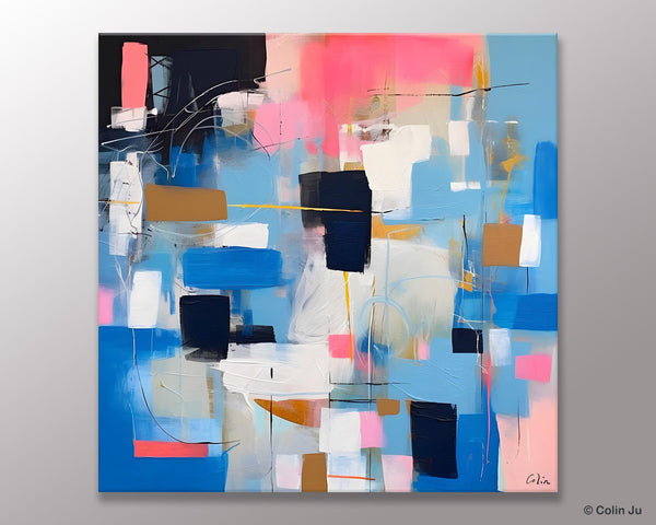 Modern Canvas Paintings, Contemporary Canvas Art, Original Modern Wall Art, Modern Acrylic Artwork, Large Abstract Painting for Dining Room-artworkcanvas