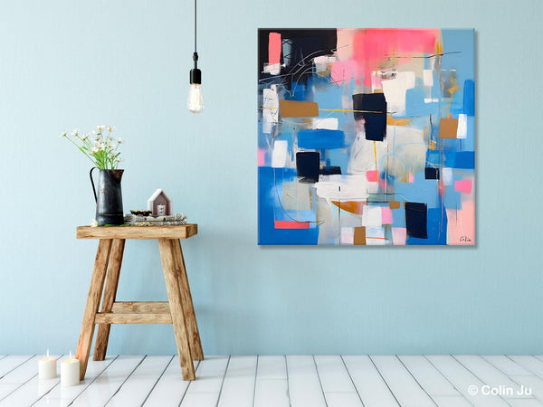 Modern Canvas Paintings, Contemporary Canvas Art, Original Modern Wall Art, Modern Acrylic Artwork, Large Abstract Painting for Dining Room-artworkcanvas