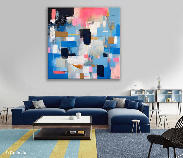 Modern Canvas Paintings, Contemporary Canvas Art, Original Modern Wall Art, Modern Acrylic Artwork, Large Abstract Painting for Dining Room-artworkcanvas