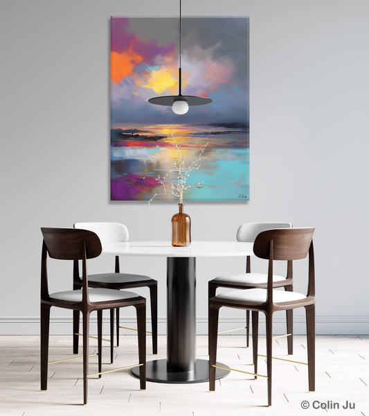 Landscape Painting on Canvas, Abstract Paintings for Bedroom, Contemporary Wall Art Paintings, Extra Large Original Art, Buy Wall Art Online-artworkcanvas