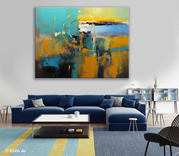 Oversized Canvas Paintings, Original Abstract Art, Hand Painted Canvas Art, Contemporary Acrylic Art, Huge Wall Art Ideas for Living Room-artworkcanvas