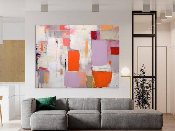 Large Wall Art Ideas for Bedroom, Hand Painted Canvas Art, Oversized Canvas Paintings, Original Abstract Art, Contemporary Acrylic Artwork-artworkcanvas