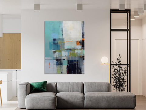 Canvas Paintings for Dining Room, Extra Large Modern Wall Art, Acrylic Painting on Canvas, Contemporary Painting, Original Abstract Painting-artworkcanvas