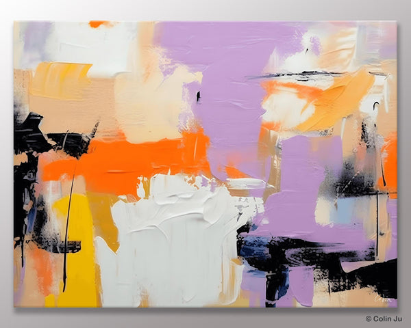 Modern Acrylic Painting on Canvas, Contemporary Wall Art Paintings, Extra Large Original Art for Dining Room, Hand Painted Canvas Artwork-artworkcanvas