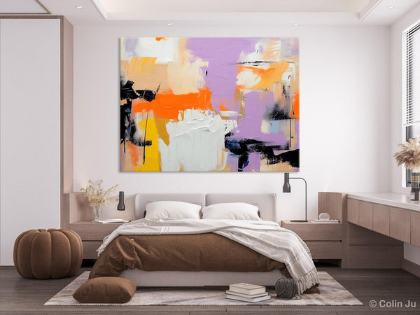 Modern Acrylic Painting on Canvas, Contemporary Wall Art Paintings, Extra Large Original Art for Dining Room, Hand Painted Canvas Artwork-artworkcanvas