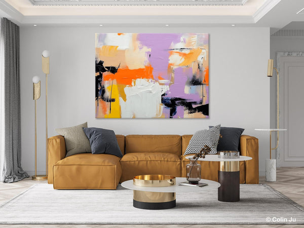 Modern Acrylic Painting on Canvas, Contemporary Wall Art Paintings, Extra Large Original Art for Dining Room, Hand Painted Canvas Artwork-artworkcanvas