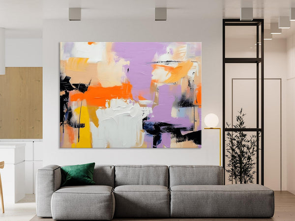 Modern Acrylic Painting on Canvas, Contemporary Wall Art Paintings, Extra Large Original Art for Dining Room, Hand Painted Canvas Artwork-artworkcanvas