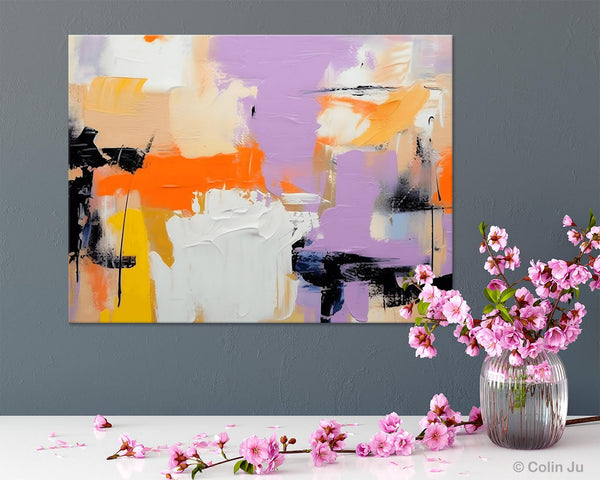 Modern Acrylic Painting on Canvas, Contemporary Wall Art Paintings, Extra Large Original Art for Dining Room, Hand Painted Canvas Artwork-artworkcanvas