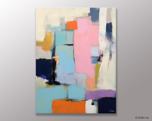 Original Canvas Art, Contemporary Acrylic Painting on Canvas, Large Wall Art Painting for Bedroom, Oversized Modern Abstract Wall Paintings-artworkcanvas