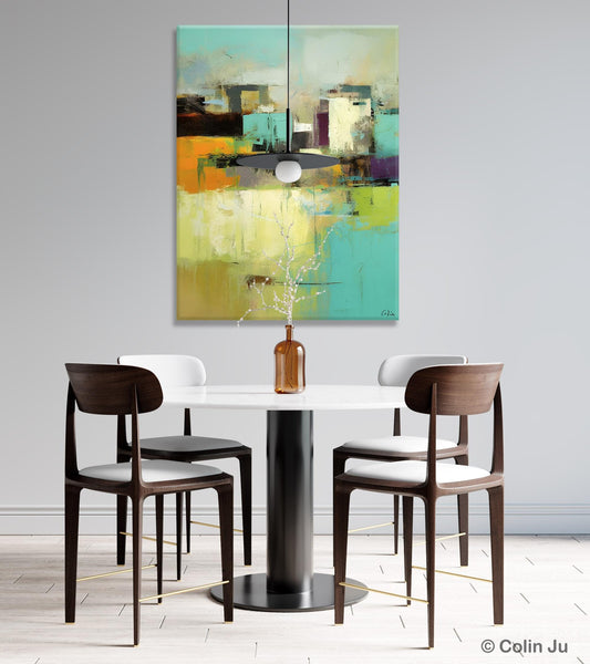 Contemporary Wall Art Paintings, Abstract Wall Paintings, Extra Large Paintings for Dining Room, Hand Painted Canvas Art, Original Artowrk-artworkcanvas