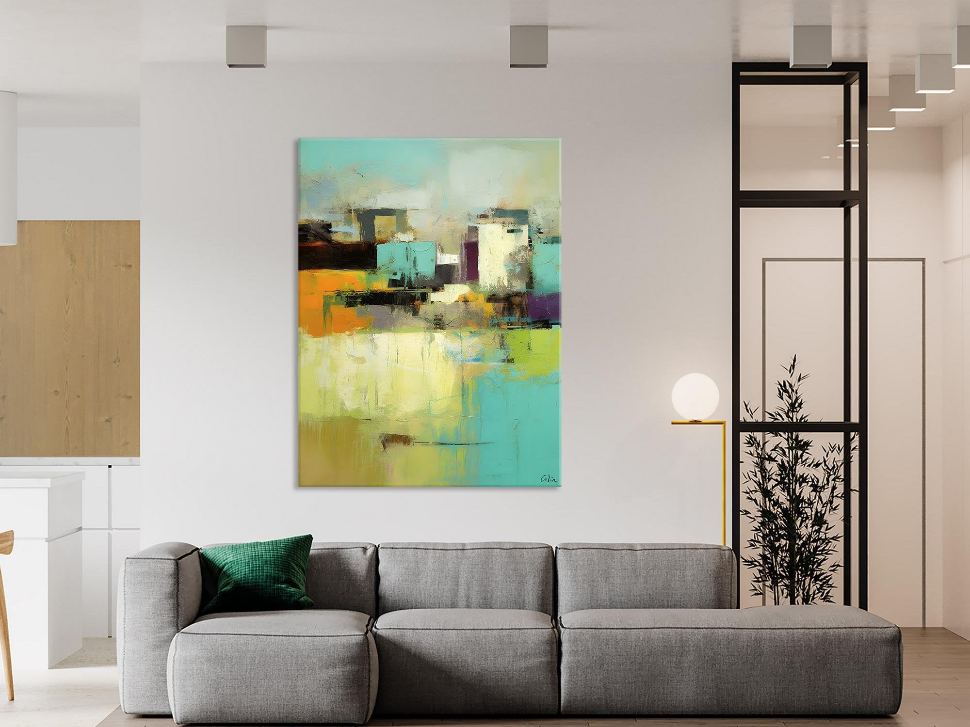 Contemporary Wall Art Paintings, Abstract Wall Paintings, Extra Large Paintings for Dining Room, Hand Painted Canvas Art, Original Artowrk-artworkcanvas