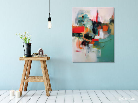 Abstract Wall Paintings, Extra Large Paintings for Dining Room, Hand Painted Canvas Art, Original Artowrk, Contemporary Wall Art Paintings-artworkcanvas