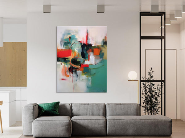 Abstract Wall Paintings, Extra Large Paintings for Dining Room, Hand Painted Canvas Art, Original Artowrk, Contemporary Wall Art Paintings-artworkcanvas