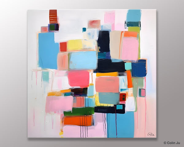 Modern Canvas Paintings, Large Abstract Art for Bedroom, Original Abstract Wall Art, Simple Modern Acrylic Artwork, Contemporary Canvas Art-artworkcanvas