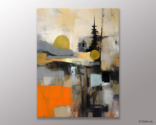 Original Canvas Art, Contemporary Acrylic Painting on Canvas, Large Wall Art Painting for Bedroom, Oversized Modern Abstract Wall Paintings-artworkcanvas