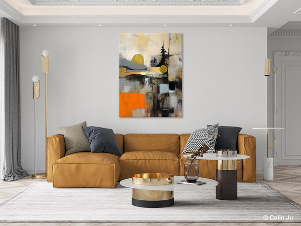 Original Canvas Art, Contemporary Acrylic Painting on Canvas, Large Wall Art Painting for Bedroom, Oversized Modern Abstract Wall Paintings-artworkcanvas