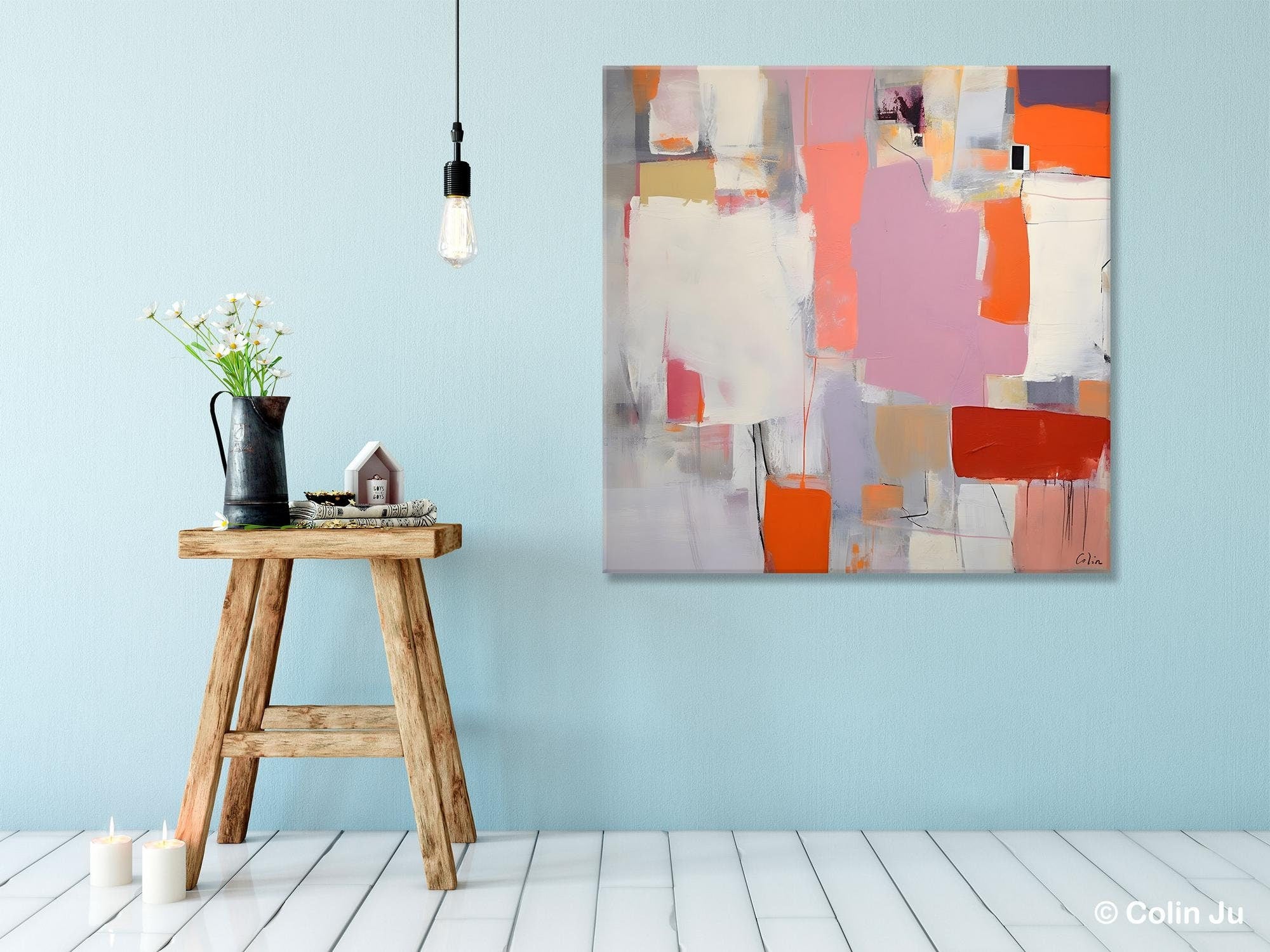 Modern Acrylic Paintings, Original Modern Paintings, Contemporary Canvas Art for Living Room, Extra Large Abstract Paintings on Canvas-artworkcanvas