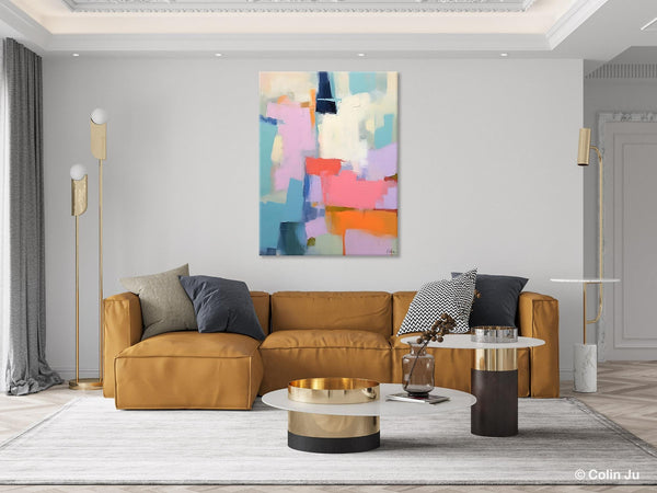 Contemporary Paintings on Canvas, Large Wall Art Painting for Dining Room, Original Abstract Wall Art, Oversized Abstract Wall Art Paintings-artworkcanvas