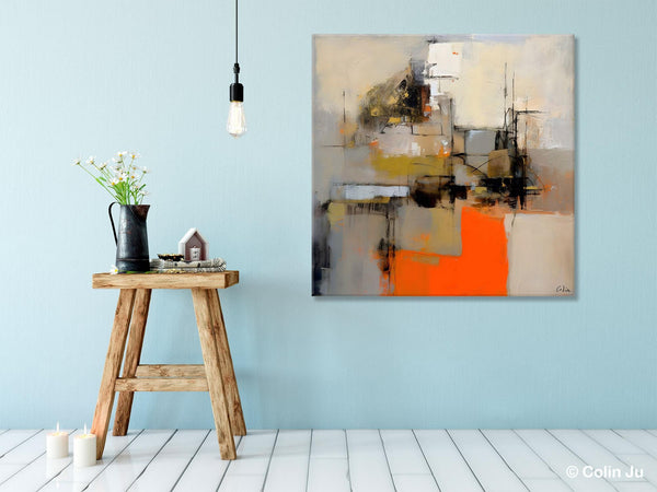 Large Abstract Art for Bedroom, Original Abstract Wall Art, Simple Modern Acrylic Artwork, Modern Canvas Paintings, Contemporary Canvas Art-artworkcanvas
