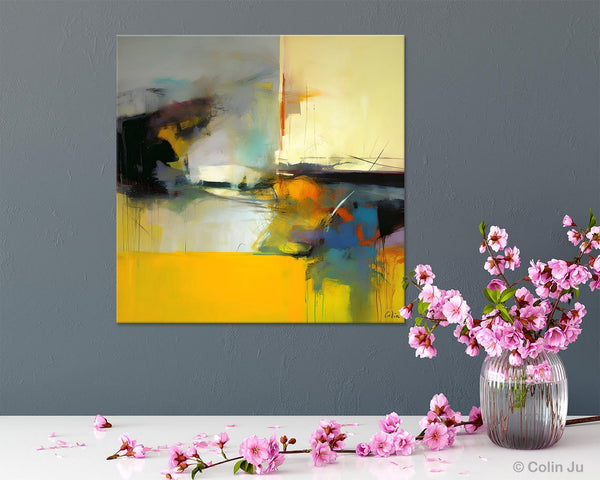 Simple Modern Acrylic Artwork, Modern Canvas Paintings, Large Abstract Art for Bedroom, Original Abstract Wall Art, Contemporary Canvas Art-artworkcanvas