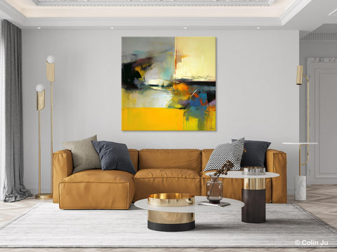 Simple Modern Acrylic Artwork, Modern Canvas Paintings, Large Abstract Art for Bedroom, Original Abstract Wall Art, Contemporary Canvas Art-artworkcanvas