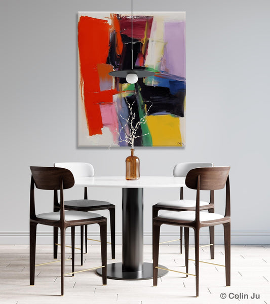 Contemporary Acrylic Paintings, Red Abstract Paintings, Modern Wall Art for Living Room, Original Abstract Art, Abstract Painting on Canvas-artworkcanvas