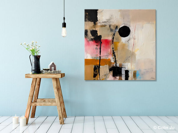 Modern Canvas Art Paintings, Abstract Wall Art for Bedroom, Original Modern Acrylic Artwork, Extra Large Abstract Paintings for Dining Room-artworkcanvas