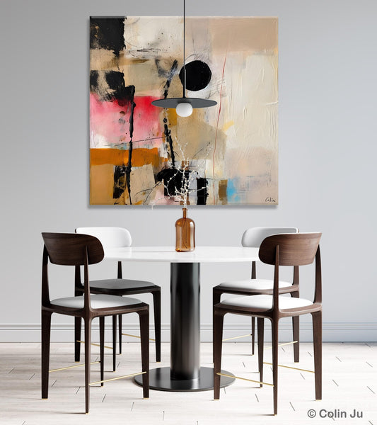 Modern Canvas Art Paintings, Abstract Wall Art for Bedroom, Original Modern Acrylic Artwork, Extra Large Abstract Paintings for Dining Room-artworkcanvas
