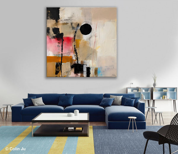Modern Canvas Art Paintings, Abstract Wall Art for Bedroom, Original Modern Acrylic Artwork, Extra Large Abstract Paintings for Dining Room-artworkcanvas
