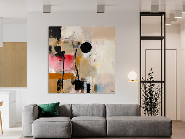 Modern Canvas Art Paintings, Abstract Wall Art for Bedroom, Original Modern Acrylic Artwork, Extra Large Abstract Paintings for Dining Room-artworkcanvas