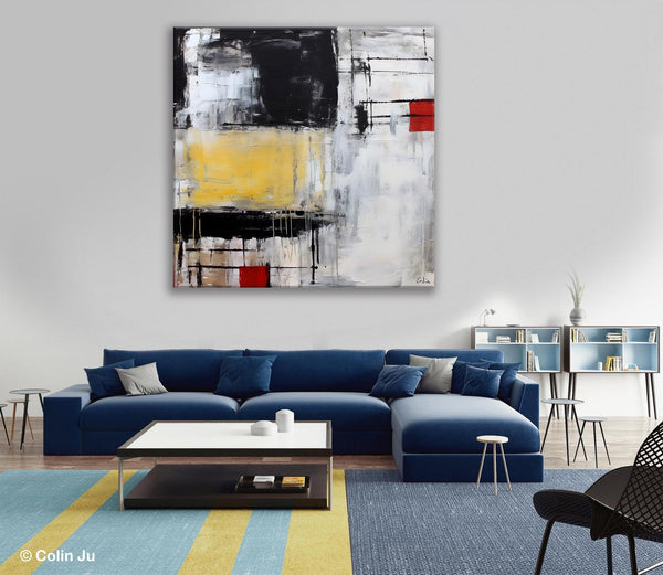 Original Modern Acrylic Artwork, Extra Large Abstract Paintings for Dining Room, Modern Canvas Art Paintings, Abstract Wall Art for Bedroom-artworkcanvas