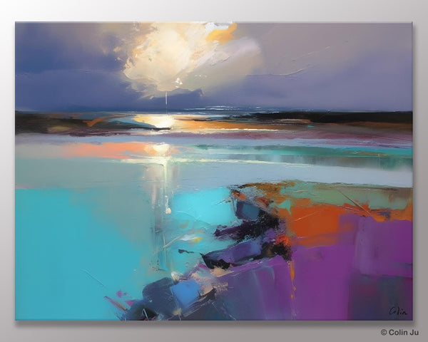 Original Landscape Paintings, Landscape Canvas Paintings for Living Room, Extra Large Modern Wall Art Paintings, Acrylic Painting on Canvas-artworkcanvas