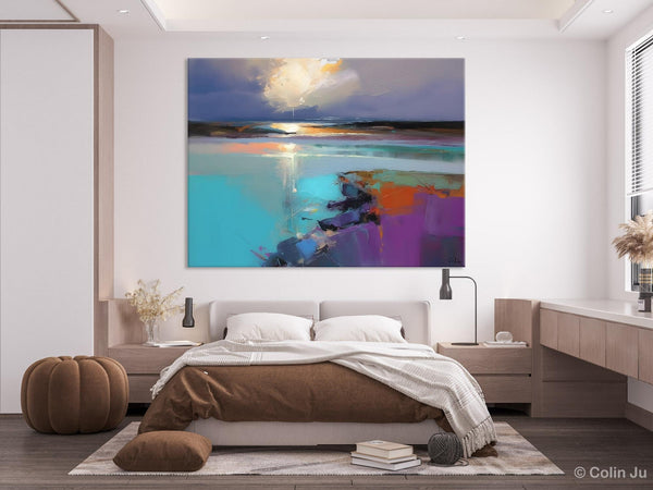 Original Landscape Paintings, Landscape Canvas Paintings for Living Room, Extra Large Modern Wall Art Paintings, Acrylic Painting on Canvas-artworkcanvas