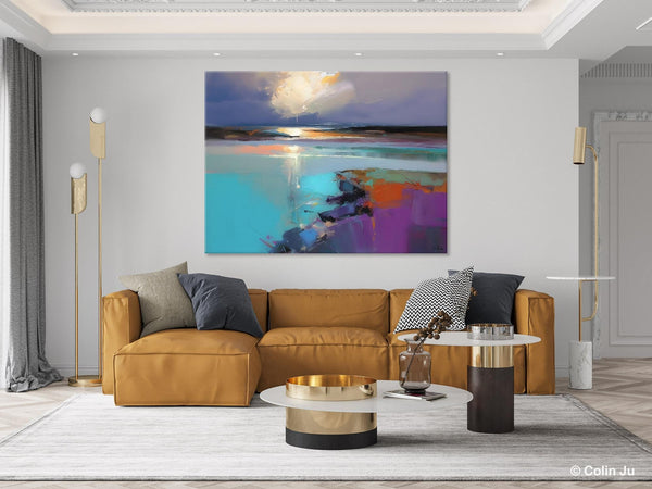 Original Landscape Paintings, Landscape Canvas Paintings for Living Room, Extra Large Modern Wall Art Paintings, Acrylic Painting on Canvas-artworkcanvas