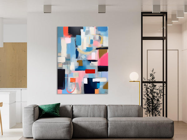 Original Modern Artwork, Contemporary Acrylic Painting on Canvas, Large Wall Art Painting for Bedroom, Oversized Abstract Wall Art Paintings-artworkcanvas