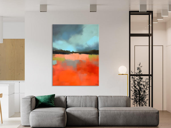 Original Canvas Artwork, Contemporary Acrylic Painting on Canvas, Large Wall Art Painting for Bedroom, Oversized Abstract Wall Art Paintings-artworkcanvas