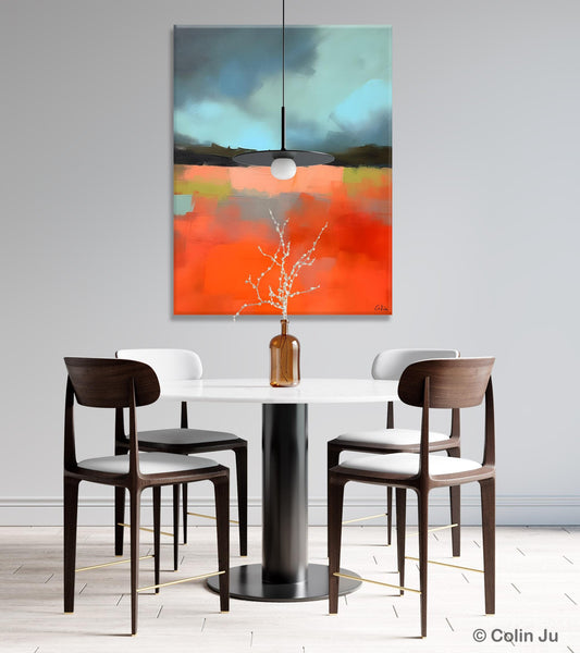 Original Canvas Artwork, Contemporary Acrylic Painting on Canvas, Large Wall Art Painting for Bedroom, Oversized Abstract Wall Art Paintings-artworkcanvas