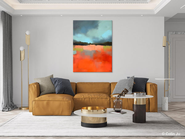Original Canvas Artwork, Contemporary Acrylic Painting on Canvas, Large Wall Art Painting for Bedroom, Oversized Abstract Wall Art Paintings-artworkcanvas