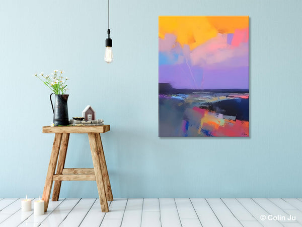 Abstract Landscape Artwork, Contemporary Wall Art Paintings, Extra Large Original Art, Landscape Painting on Canvas, Hand Painted Canvas Art-artworkcanvas