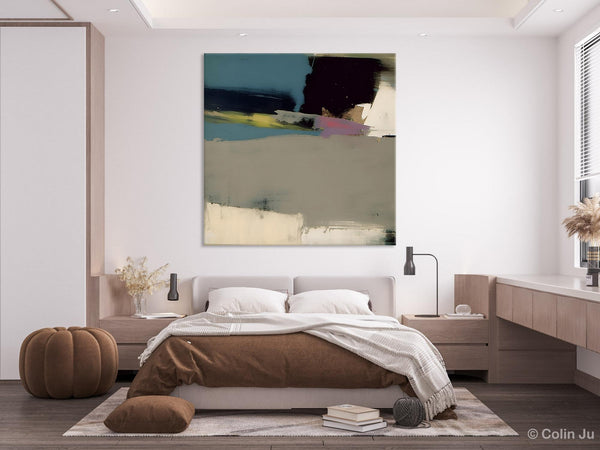 Abstract Wall Art for Bedroom, Original Modern Acrylic Artwork, Modern Canvas Art Paintings, Extra Large Abstract Paintings for Dining Room-artworkcanvas