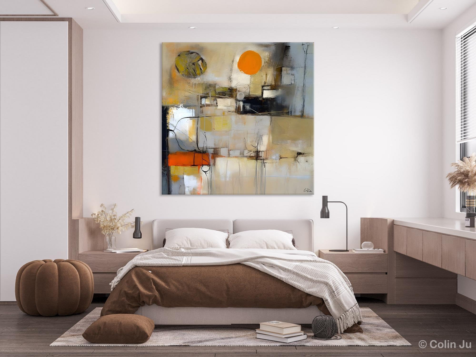 Large Abstract Art for Bedroom, Simple Modern Acrylic Art, Modern Original Abstract Art, Canvas Paintings for Sale, Contemporary Canvas Art-artworkcanvas
